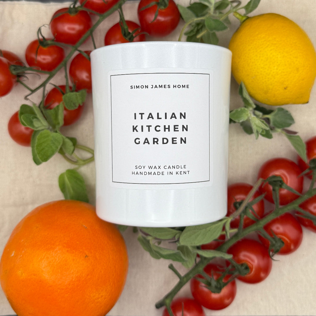 Italian Kitchen Garden Candle - Handmade Soy Wax - Botanical Candle