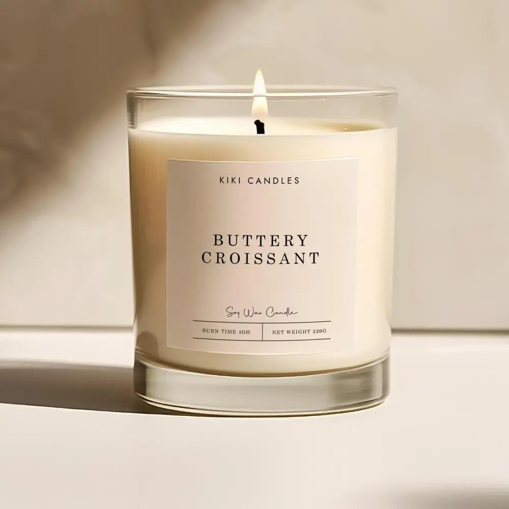 Buttery Croissant Scented Soy Wax Candle