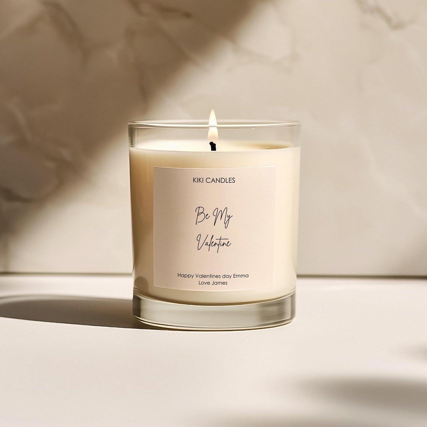 Be My Valentine Personalised candle gift, boyfriend girlfriend husband wife valentines present, couples valentines, Soy wax candle