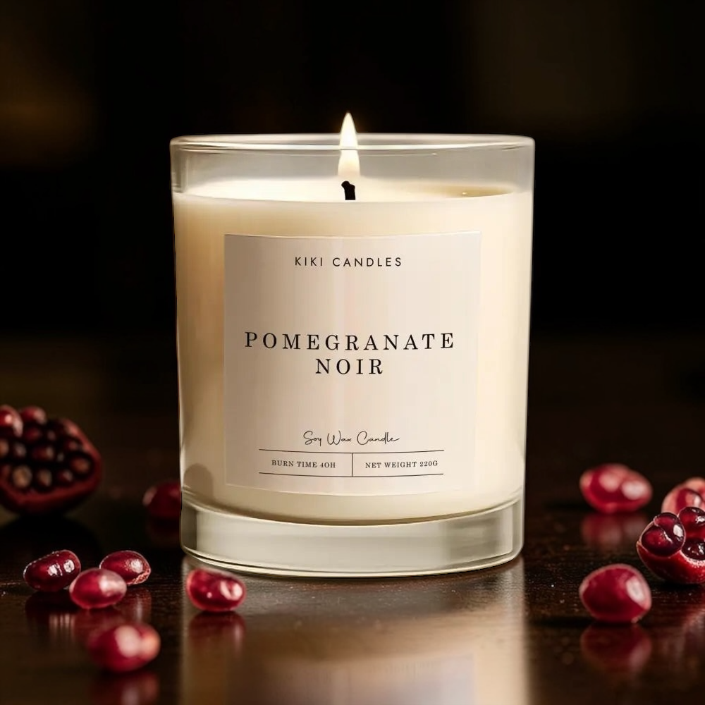 Pomegranate Noir Soy Wax Candle