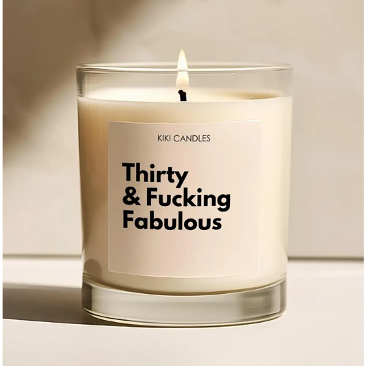 30th Birthday Gift Thirty & Fabulous