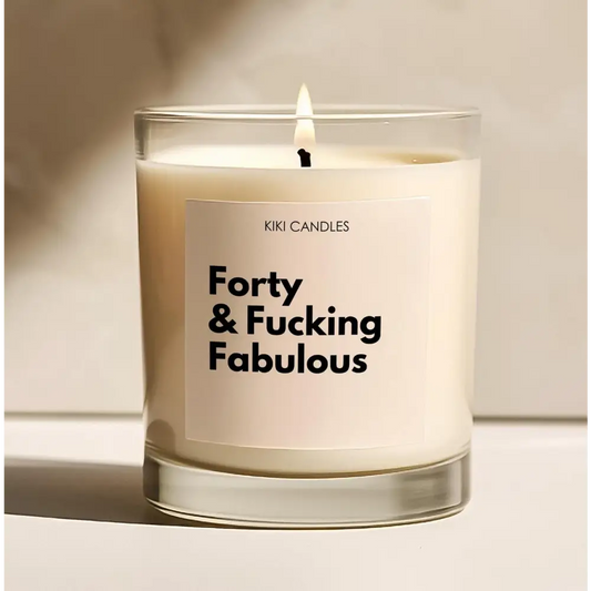 40th Birthday Gift Thirty & Fabulous Funny