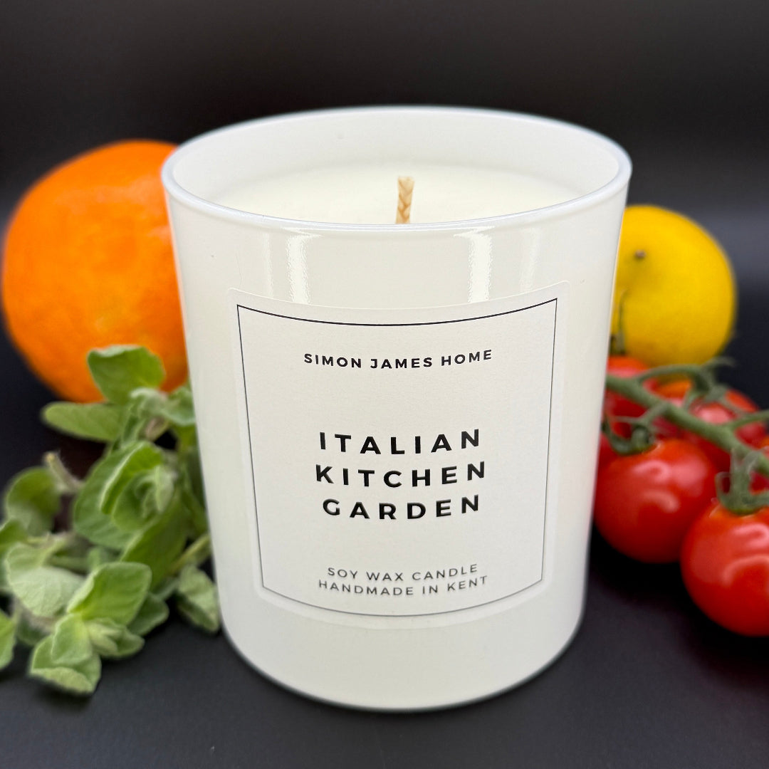 Italian Kitchen Garden Candle - Handmade Soy Wax - Botanical Candle