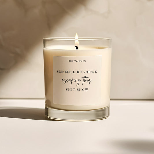 Escaping The Shit Show Candle | Funny Leaving Gift for Colleagues | Rude Leaving Present UK