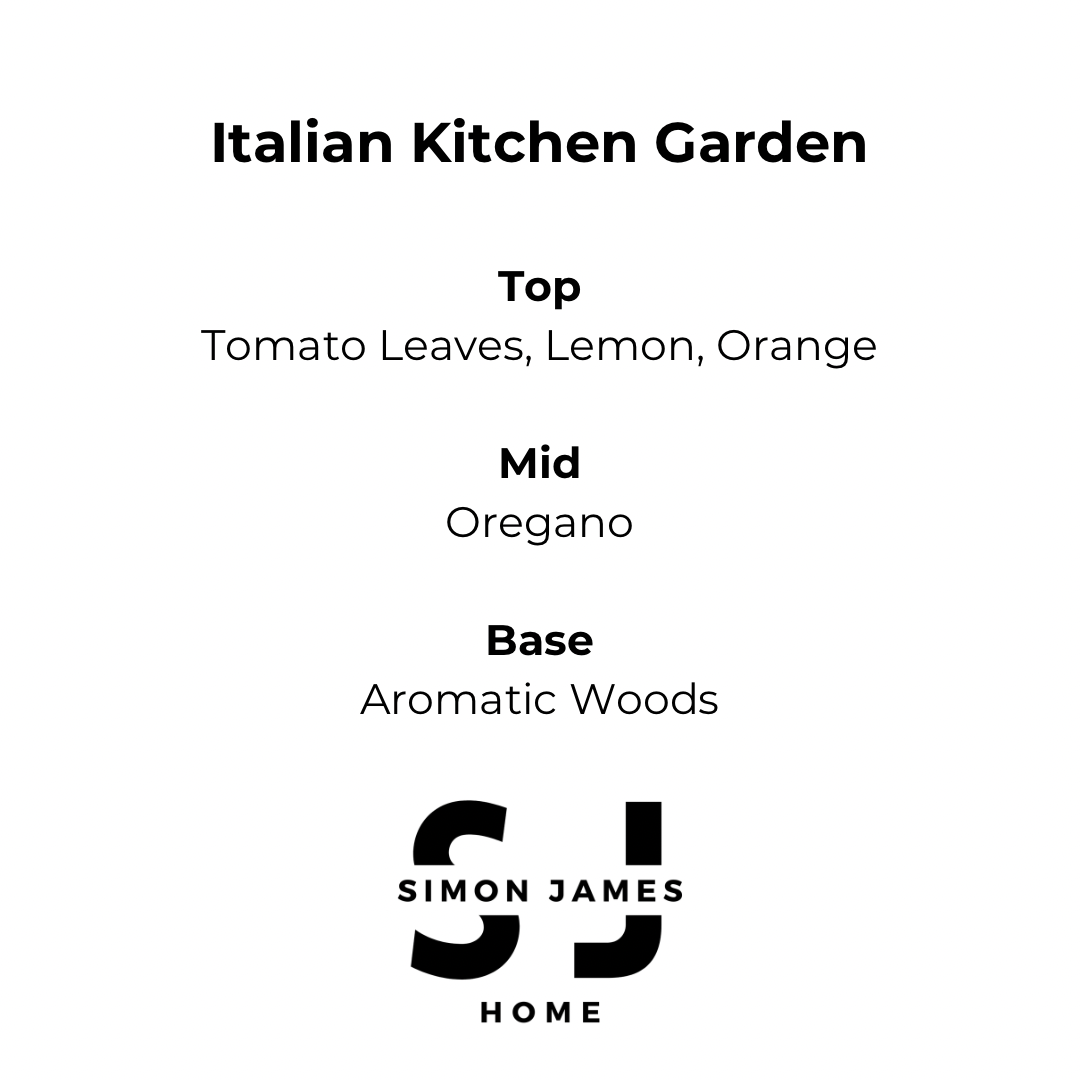 Italian Kitchen Garden Candle - Handmade Soy Wax - Botanical Candle