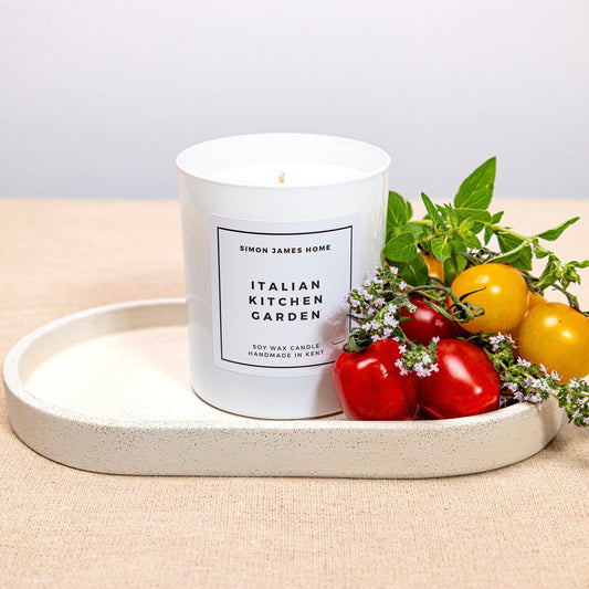 Italian Kitchen Garden Candle - Handmade Soy Wax - Botanical Candle