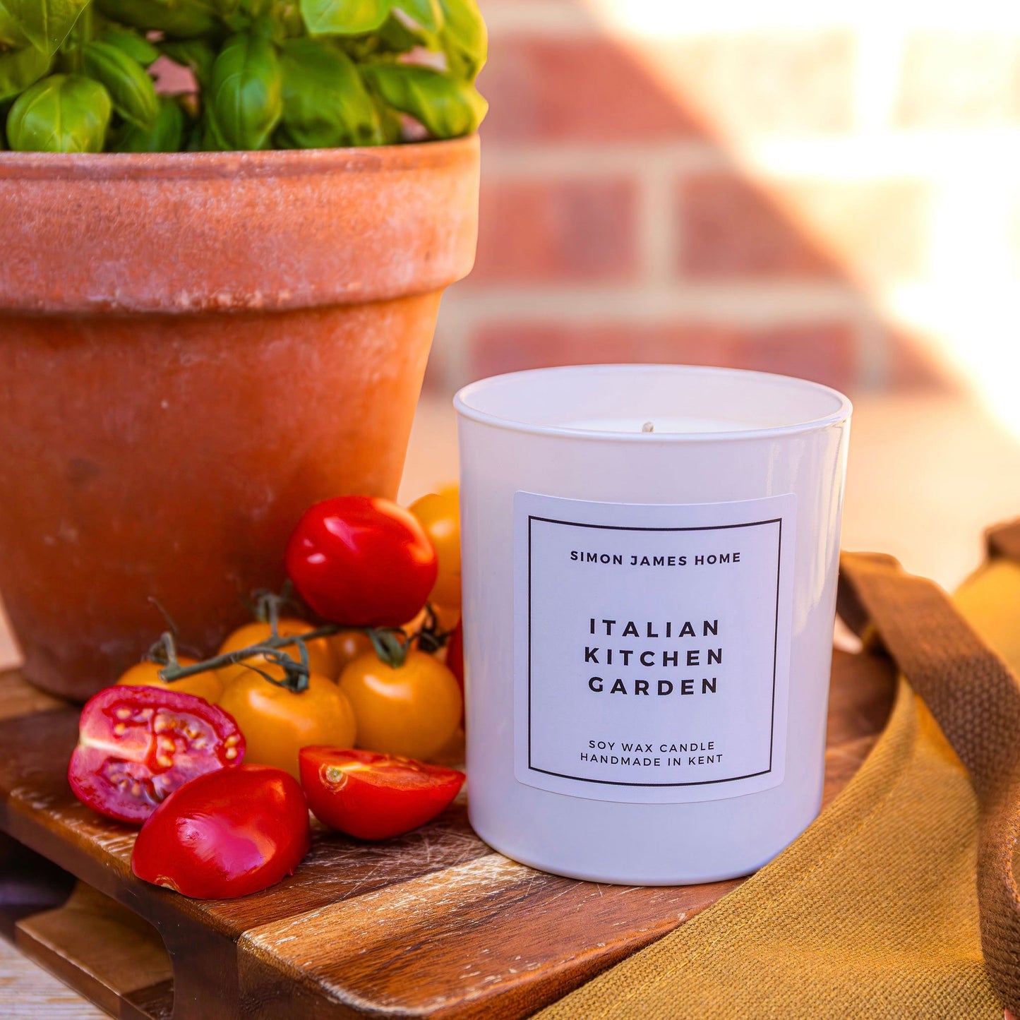 Italian Kitchen Garden Candle - Handmade Soy Wax - Botanical Candle