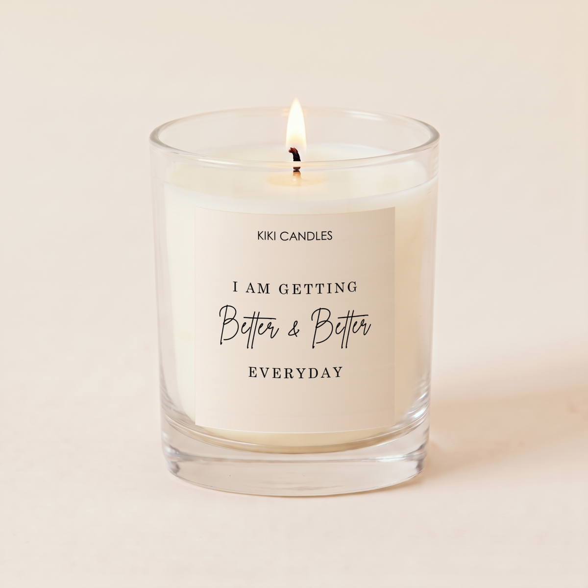I Am Getting Better & Better Candle – Positivity Gift — Clear Jar 20cl