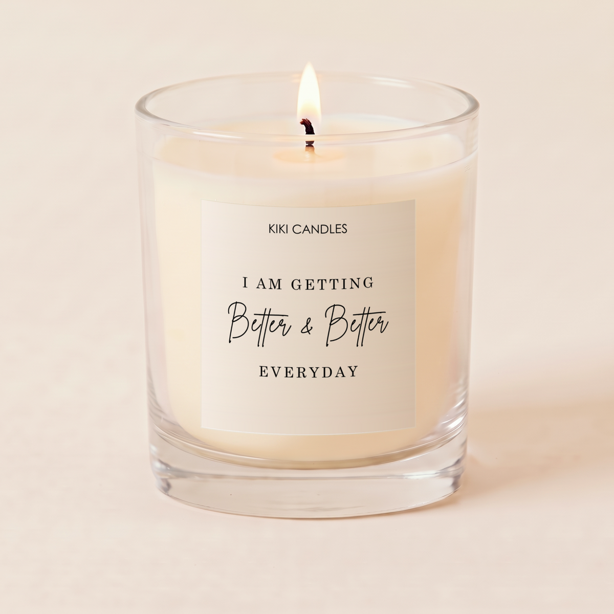 I Am Getting Better & Better Candle – Positivity Gift — Clear Jar 30cl