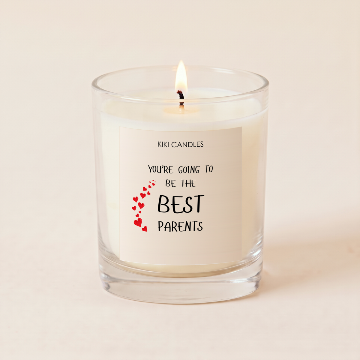 Best Parents Candle – New Baby Gift for Parents-To-Be — Clear Jar 20cl