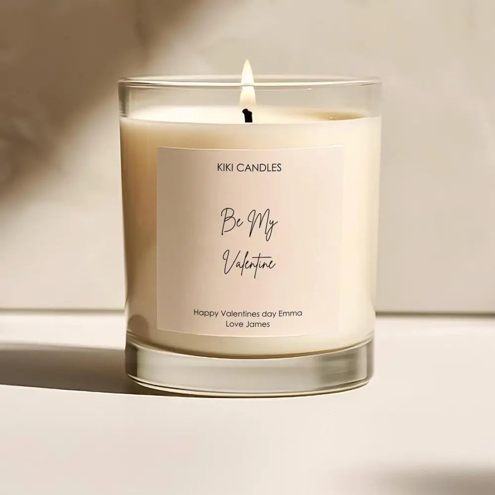 Be My Valentine Personalised candle