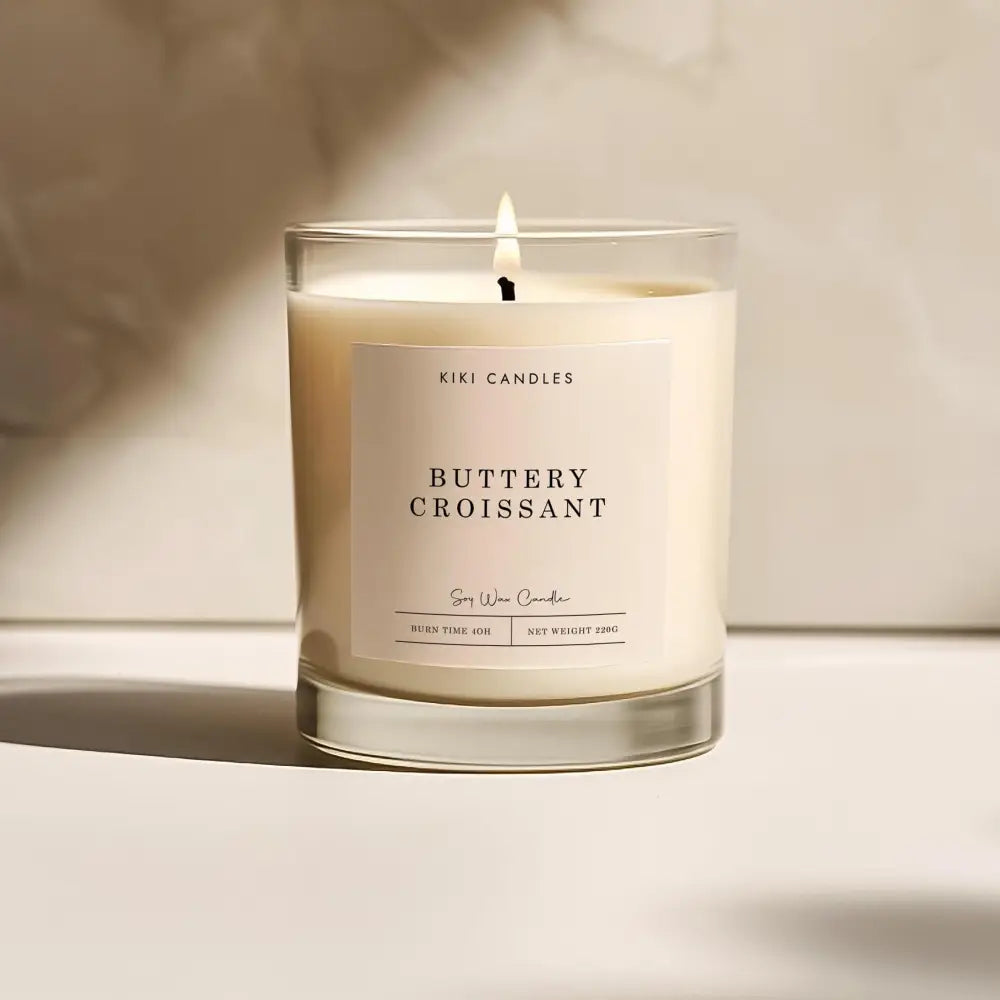 Buttery Croissant Scented Soy Wax Candle