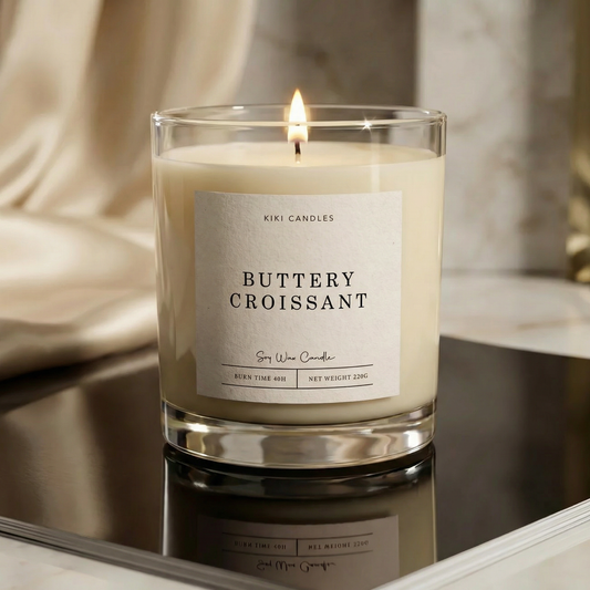 Buttery Croissant Scented Soy Wax Candle