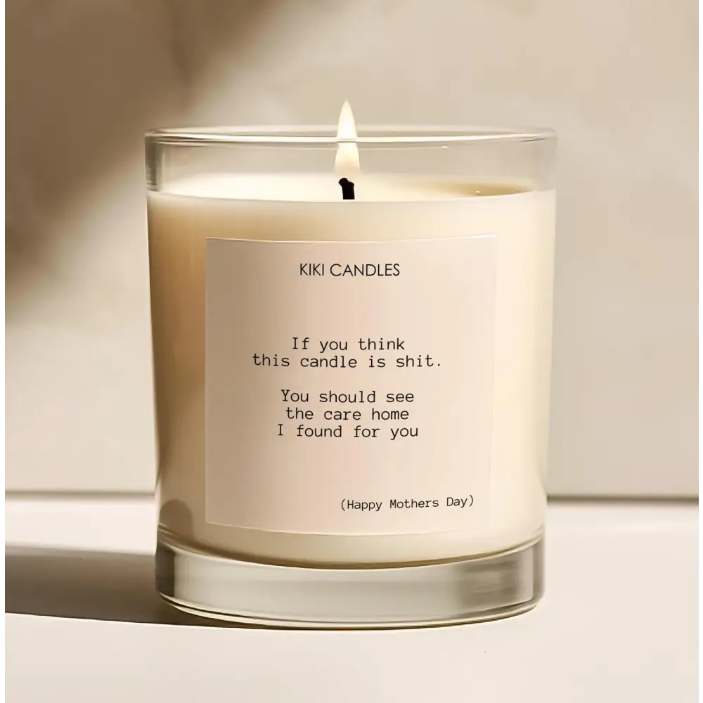 Care Home Mothers Day candle