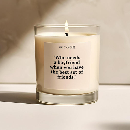 Who needs a boyfriend candle gift, boyfriend girlfriend husband wife valentines present, couples valentines, Soy wax candle
