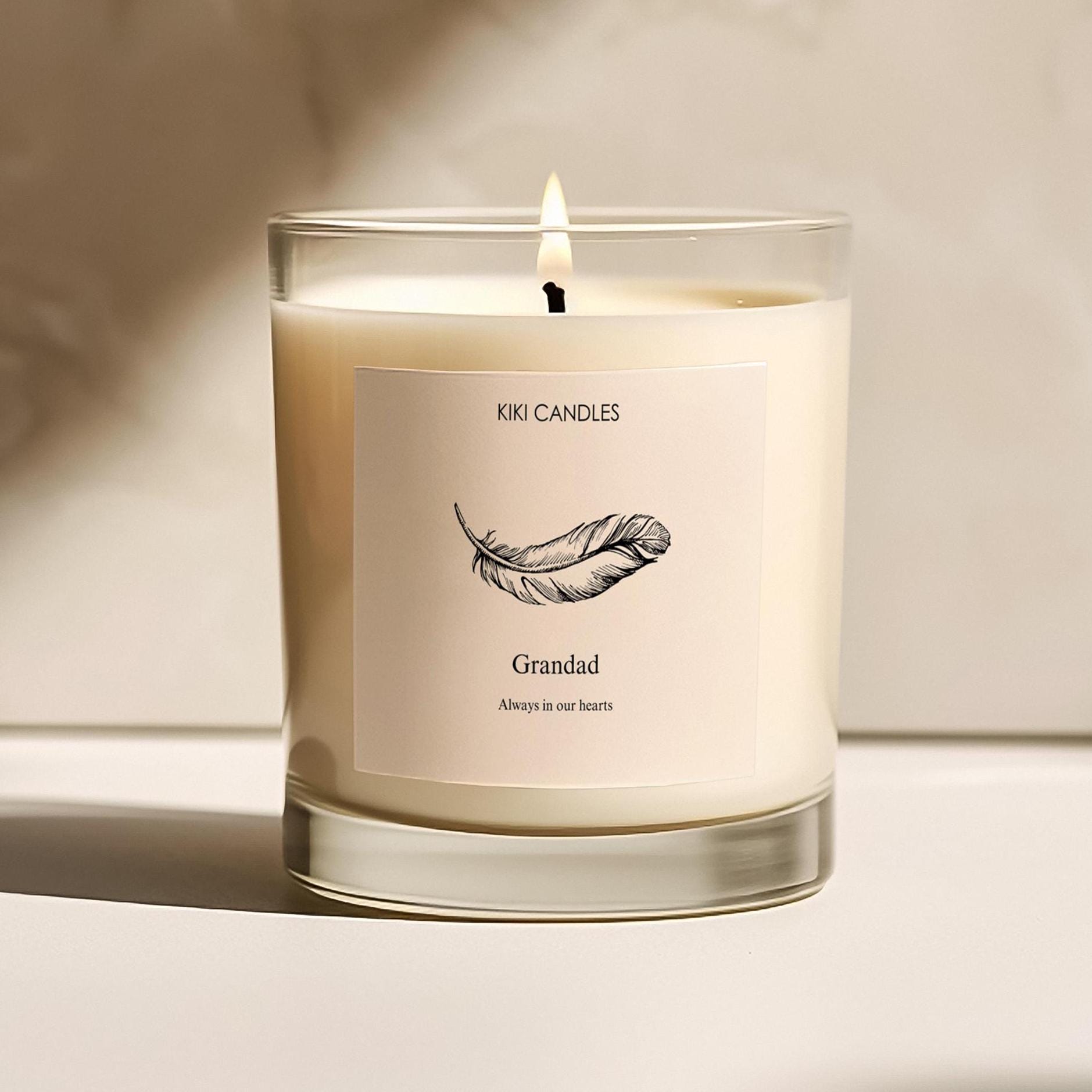 Personalised Thinking of You Candle for Loved Ones - Always in Our Hearts