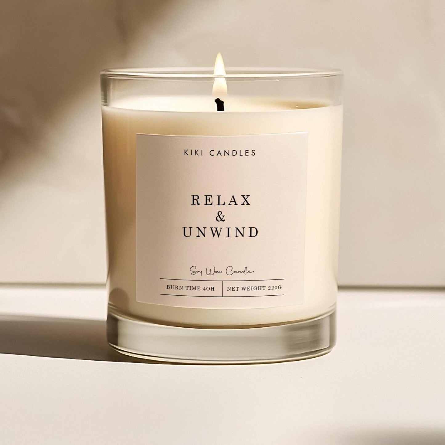 Relax & Unwind Aromatherapy Scented Soy Wax Candle