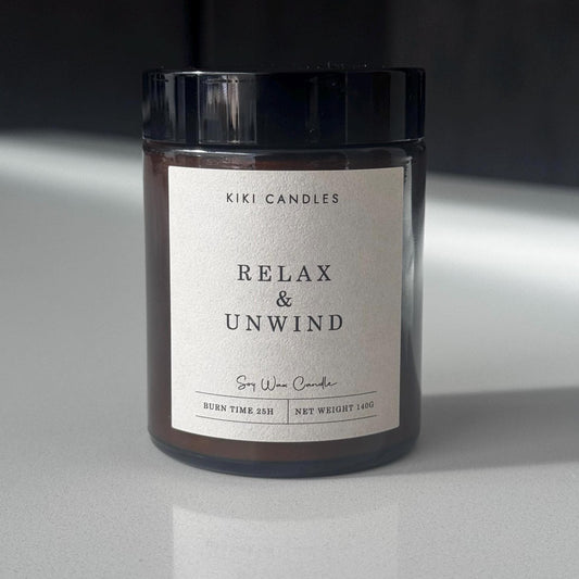 Relax & Unwind Aromatherapy Scented Soy Wax Candle