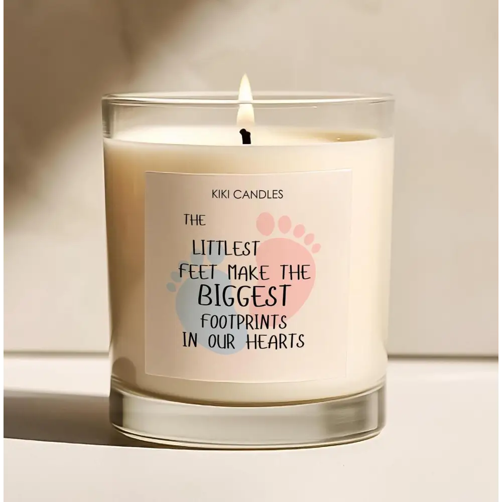 Littlest Feet baby New Parents Candle