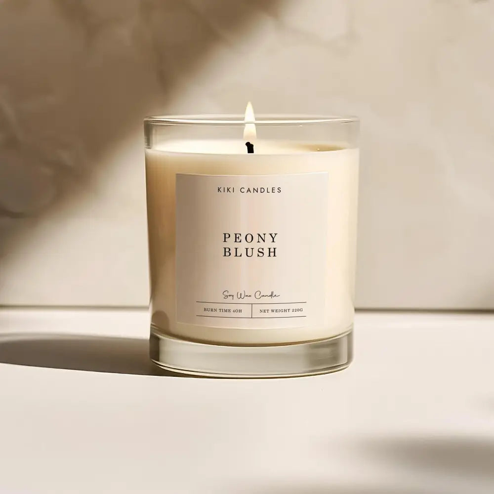 Peony Blush Scented Soy Wax Candle