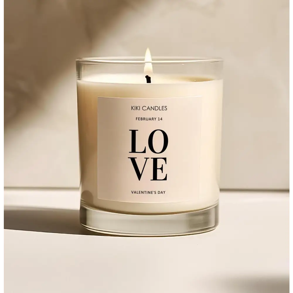 LOVE Valentines candle